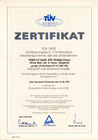 HP0 TUV Certificate