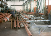 Production of pipe elements for construction at Munich Airport, production plant Chomutov, Czech Republic 1